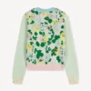Maglione decorato “Kenzo Floral” in misto cotone e lana Maglione decorato “Kenzo Floral” in misto cotone e lana