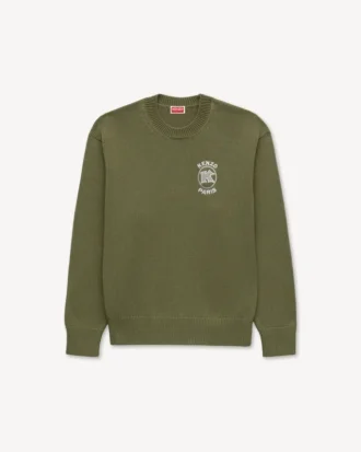 Maglione in cotone con ricamo “Kenzo Paris Emblem” Maglione in cotone con ricamo “Kenzo Paris Emblem”