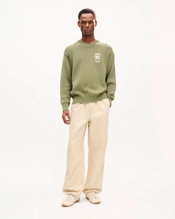 Maglione in cotone con ricamo “Kenzo Paris Emblem” Maglione in cotone con ricamo “Kenzo Paris Emblem”