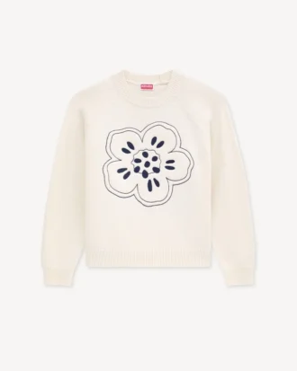 Maglione in lana con ricamo “Boke Flower” Maglione in lana con ricamo “Boke Flower”