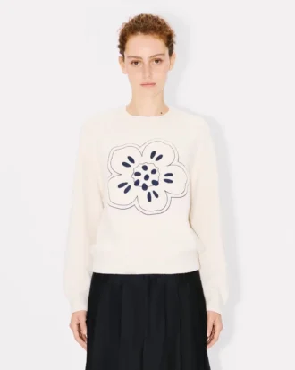 Maglione in lana con ricamo “Boke Flower” Maglione in lana con ricamo “Boke Flower”