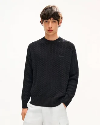 Maglione in maglia con ricamo “Kenzo Signature”
