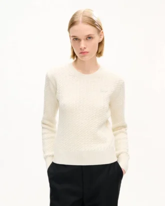 Maglione in maglia larga ricamato “Kenzo Signature” in misto cotone e lana