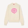 Maglione “Kenzo Boke Heart” in misto cotone e lana Maglione “Kenzo Boke Heart” in misto cotone e lana