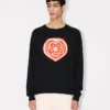 Maglione “Kenzo Boke Heart” in misto cotone e lana Maglione “Kenzo Boke Heart” in misto cotone e lana