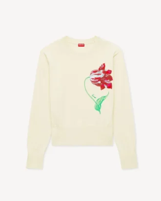 Maglione ‘Kenzo Tulip’ in misto cotone e lana