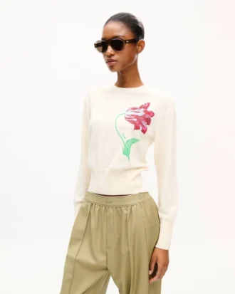 Maglione ‘Kenzo Tulip’ in misto cotone e lana