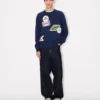 Maglione ricamato “Kenzo Badges” in misto cotone e lana Maglione ricamato “Kenzo Badges” in misto cotone e lana