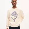 Maglione ricamato ‘Kenzo Tulip’ in lana e cotone