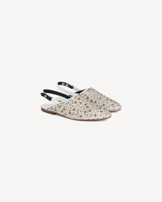 Mules “Kenzo-Kali” in pelle con borchie