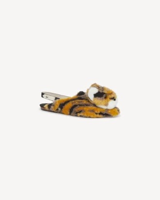 Mules ‘Kenzo-Kali’ Tiger in pelliccia sintetica