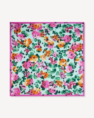 Paglietta “Kenzo Floral” in seta