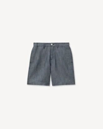 Pantaloncini dritti “Kenzo Tulip” in cotone e lino