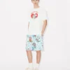 Pantaloncini elasticizzati “Kenzo Cartoon” in cotone seersucker Pantaloncini elasticizzati “Kenzo Cartoon” in cotone seersucker