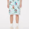 Pantaloncini elasticizzati “Kenzo Cartoon” in cotone seersucker Pantaloncini elasticizzati “Kenzo Cartoon” in cotone seersucker