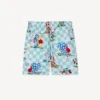 Pantaloncini elasticizzati “Kenzo Cartoon” in cotone seersucker Pantaloncini elasticizzati “Kenzo Cartoon” in cotone seersucker