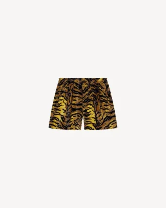 Pantaloncini sportivi “Kenzo Tiger” in jacquard di velluto