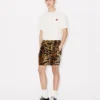 Pantaloncini sportivi “Kenzo Tiger” in jacquard di velluto Pantaloncini sportivi “Kenzo Tiger” in jacquard di velluto