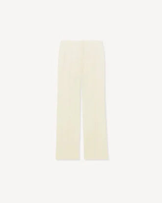 Pantaloni a gamba dritta in lana vergine
