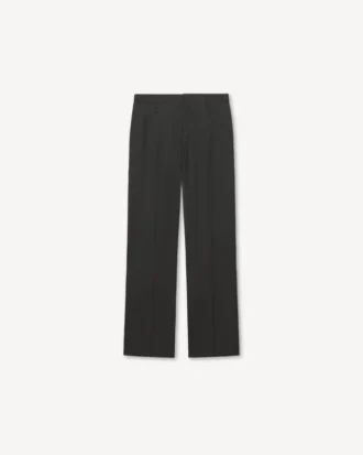 Pantaloni a gamba dritta in lana vergine