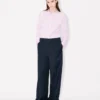 Pantaloni a gamba larga “Kenzo Weave” in jacquard di lana Pantaloni a gamba larga “Kenzo Weave” in jacquard di lana