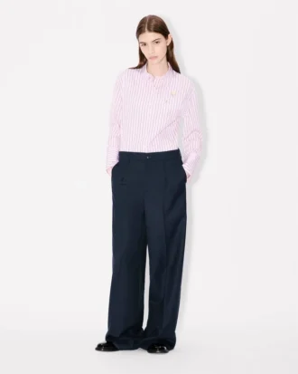 Pantaloni a gamba larga “Kenzo Weave” in jacquard di lana