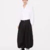 Pantaloni a palloncino con pieghe in cotone e canapa Pantaloni a palloncino con pieghe in cotone e canapa