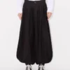 Pantaloni a palloncino con pieghe in cotone e canapa Pantaloni a palloncino con pieghe in cotone e canapa