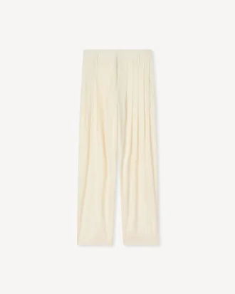 Pantaloni a pieghe in lana vergine Pantaloni a pieghe in lana vergine