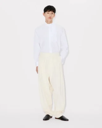Pantaloni a pieghe in lana vergine Pantaloni a pieghe in lana vergine
