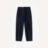 Pantaloni a pieghe in lana vergine e seta Pantaloni a pieghe in lana vergine e seta