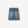 Pantaloni corti a gamba dritta in denim giapponese Pantaloni corti a gamba dritta in denim giapponese