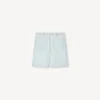 Pantaloni corti dritti in chambray stone bleach Pantaloni corti dritti in chambray stone bleach