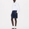 Pantaloni corti sartoriali in lana vergine e seta Pantaloni corti sartoriali in lana vergine e seta