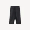 Pantaloni cropped sartoriali a pieghe in lana vergine e seta Pantaloni cropped sartoriali a pieghe in lana vergine e seta