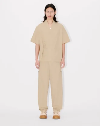 Pantaloni da jogging cargo in cotone ripstop