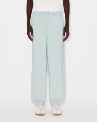 Pantaloni da jogging in chambray stone bleach