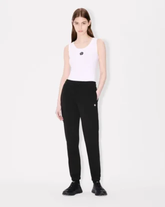 Pantaloni da jogging in cotone con ricamo “Boke Flower” Pantaloni da jogging in cotone con ricamo “Boke Flower”