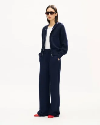 Pantaloni dritti “Kenzo Signature” in misto cotone e lana