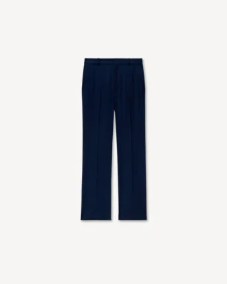 Pantaloni dritti sartoriali in lana vergine Pantaloni dritti sartoriali in lana vergine