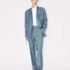 Pantaloni dritti sartoriali in lana vergine Pantaloni dritti sartoriali in lana vergine