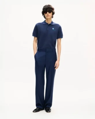 Pantaloni dritti sartoriali in lana vergine Pantaloni dritti sartoriali in lana vergine