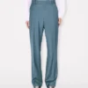Pantaloni dritti sartoriali in lana vergine Pantaloni dritti sartoriali in lana vergine