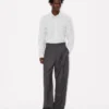 Pantaloni dritti sartoriali Kenzo Weave’ in jacquard di lana Pantaloni dritti sartoriali Kenzo Weave’ in jacquard di lana
