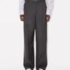 Pantaloni dritti sartoriali Kenzo Weave’ in jacquard di lana Pantaloni dritti sartoriali Kenzo Weave’ in jacquard di lana