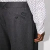 Pantaloni dritti sartoriali Kenzo Weave’ in jacquard di lana Pantaloni dritti sartoriali Kenzo Weave’ in jacquard di lana