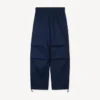 Pantaloni elasticizzati in cotone a spina di pesce Pantaloni elasticizzati in cotone a spina di pesce