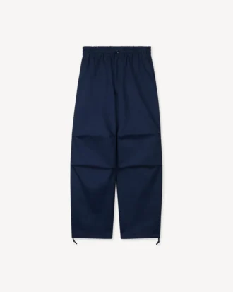 Pantaloni elasticizzati in cotone a spina di pesce