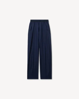 Pantaloni elasticizzati in lana vergine