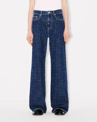 Pantaloni larghi “Ayame” in denim giapponese di Kenzo Weave Pantaloni larghi “Ayame” in denim giapponese di Kenzo Weave